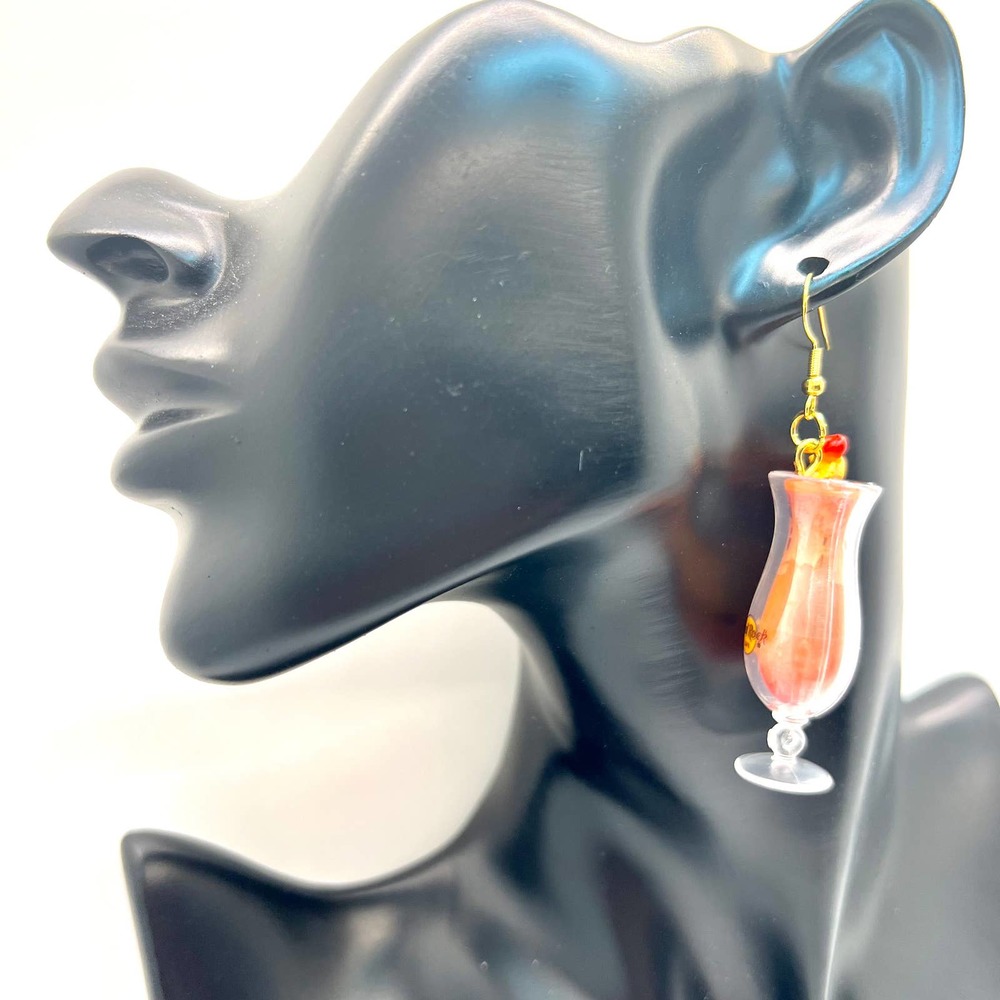 Hard Rock Drink Earrings - Restaurant Earrings - Foodie Mini Brands Earrings - Picture 11 of 11